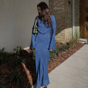 Long-sleeved maxi dress - Rhea