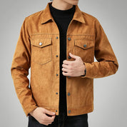 Men's suede leisure jacket - Alex