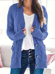 Knitted cardigan with buttons - Arleth