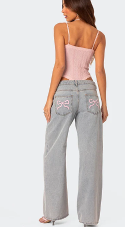 Stylish women's loop jeans - Journee