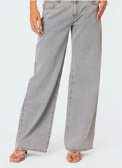 Stylish women's loop jeans - Journee