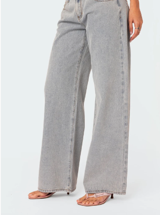 Stylish women's loop jeans - Journee