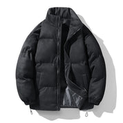 Warm puffer jacket with standing collar - Caden