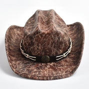 Elegant leather cowboy hat - Richard