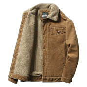 Men's jacket with fur collar - Knox