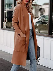 Wool coat with wide collar - Esme