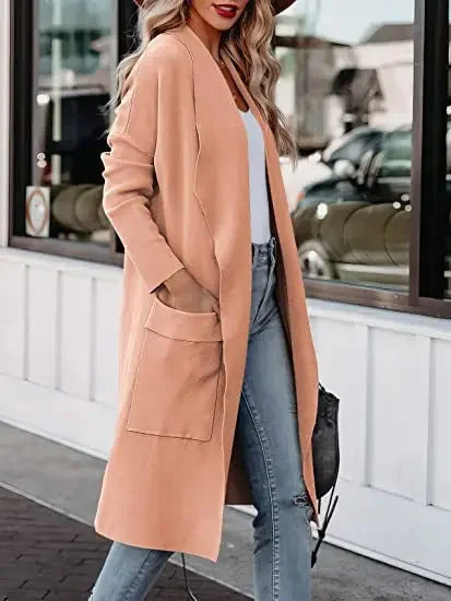 Wool coat with wide collar - Esme