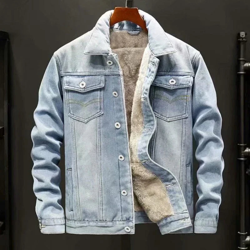 Denim jacket with wool lining - Gavin