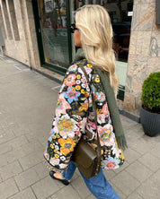 Women's floral print lined jacket - Meredith