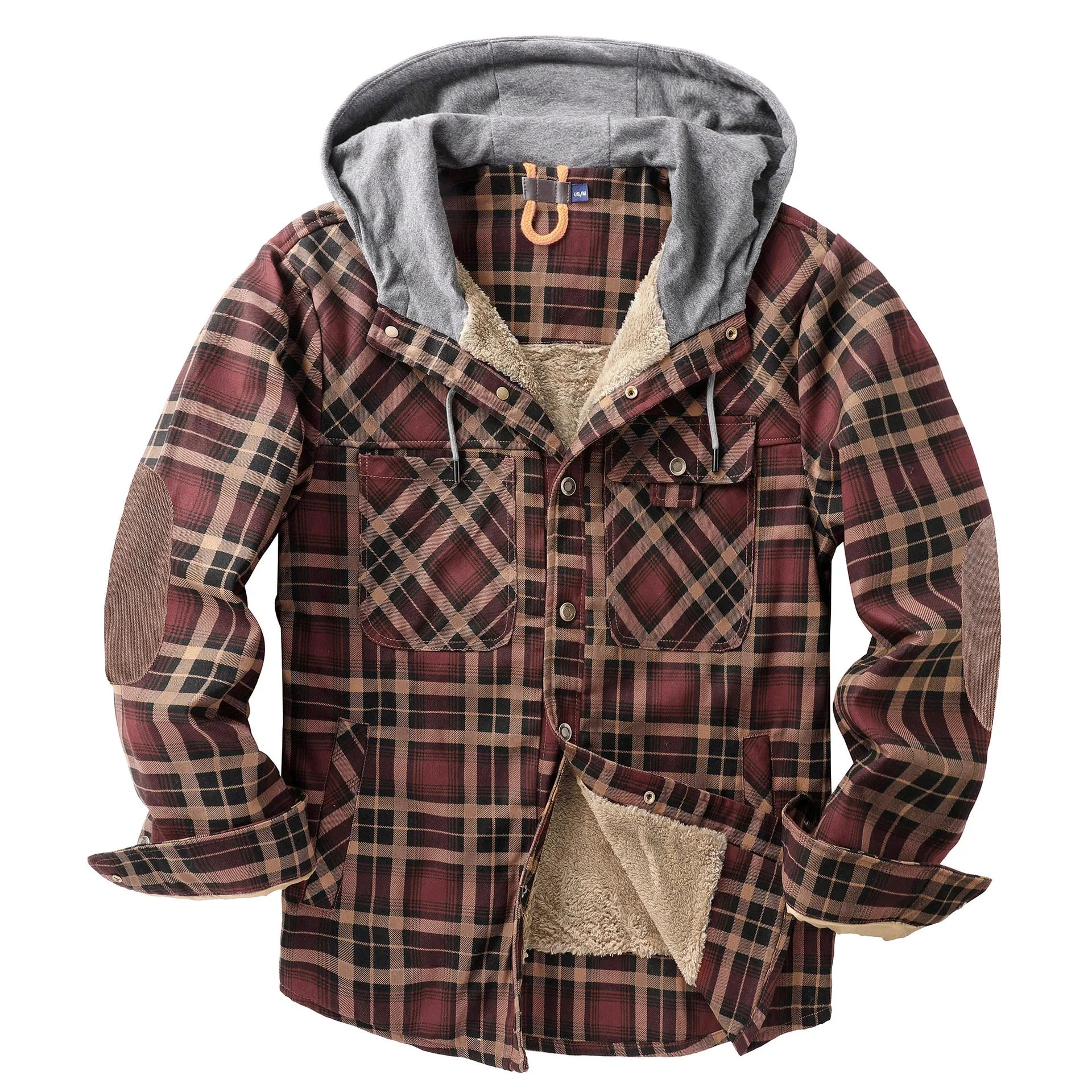 Men's checked hooded jacket - Calvin