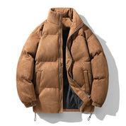 Warm puffer jacket with standing collar - Caden