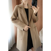 Wool coat with wide collar - Kayla