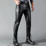 Stylish black leather pant - Rory