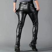 Stylish black leather pant - Rory