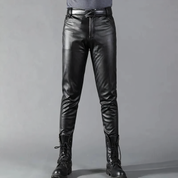 Stylish black leather pant - Rory