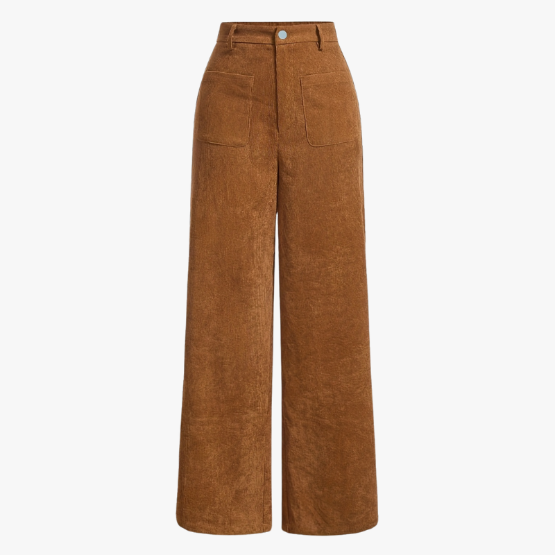 Straight leg trousers in corduroy - Kiara