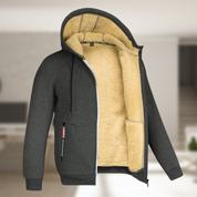 Casual winter jacket with hood - Carlos