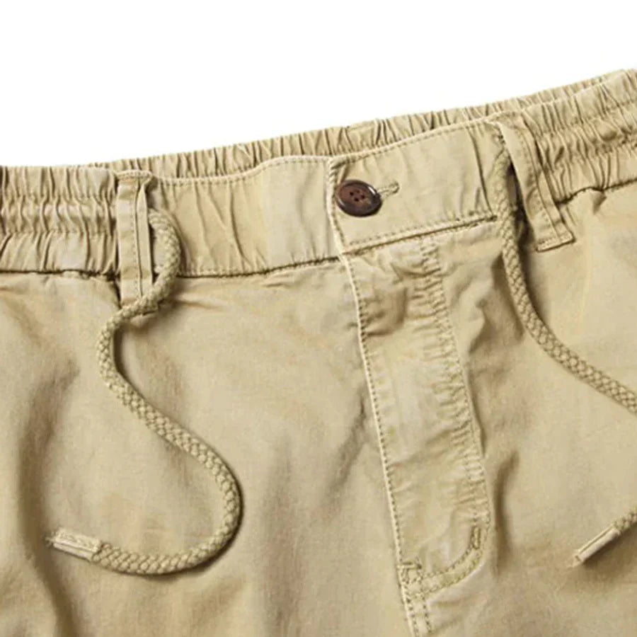 Cargo trousers with elasticated waistband - Tristan