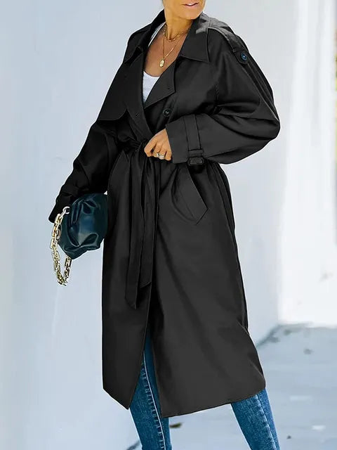 Classic long trench coat - Hattie