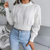 Warm knitted pullover for women - Miranda