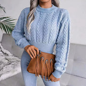 Warm knitted pullover for women - Miranda