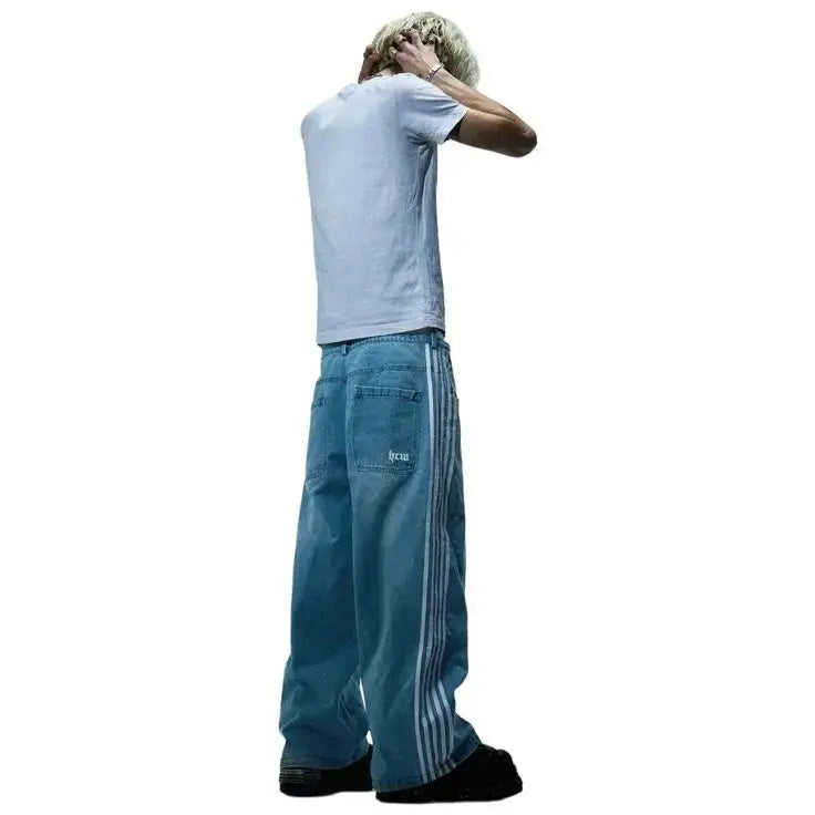 Baggy jeans with high waist - Roman