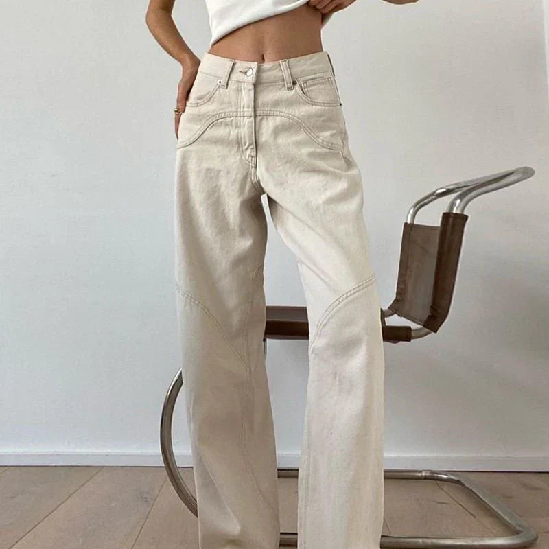 Versatile straight baggy jeans - Daniela