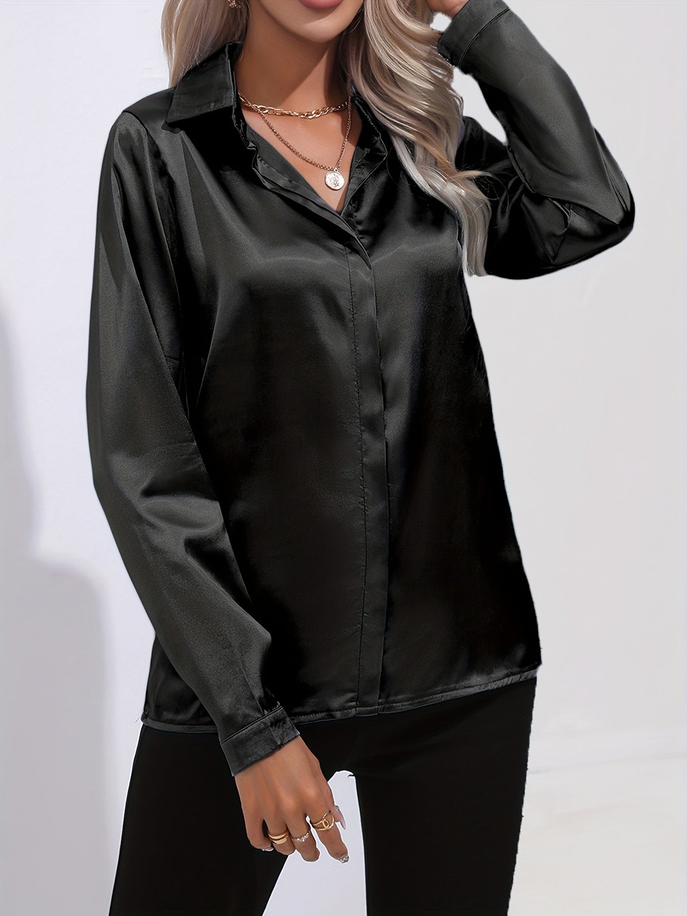 Elegant satin shirt - Palmer