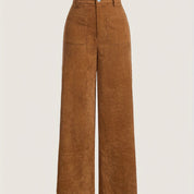 Straight leg trousers in corduroy - Kiara