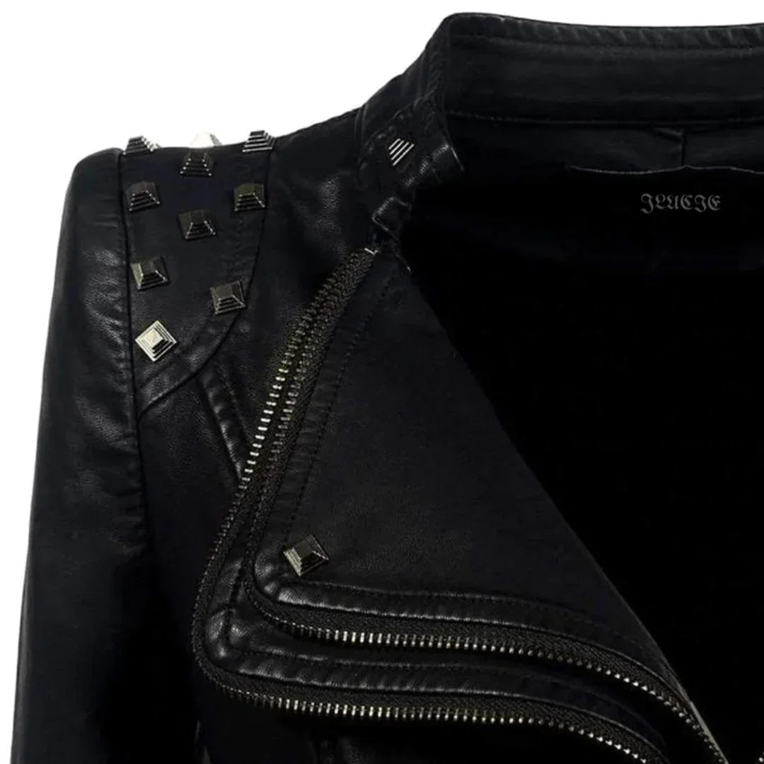 Stylish slim fit jacket - Raven