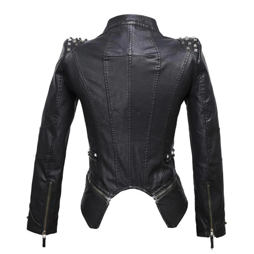 Stylish slim fit jacket - Raven