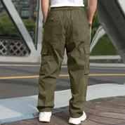 Loose cargo trousers with drawstring - Paul