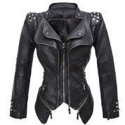 Stylish slim fit jacket - Raven