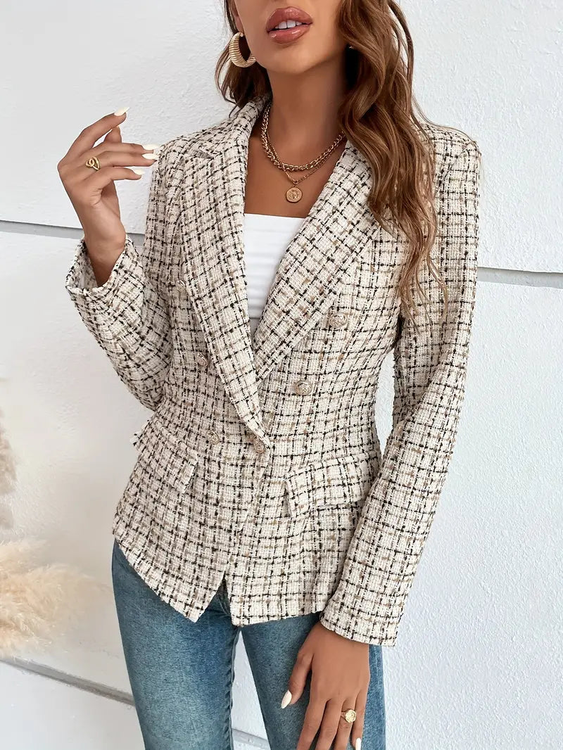 Elegant checked blazer - Lainey