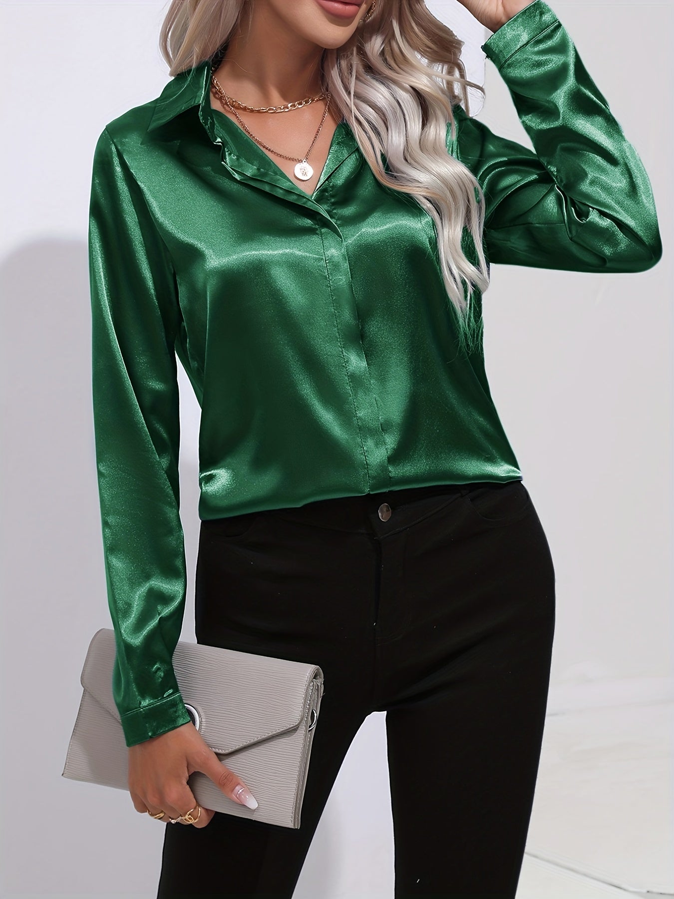 Elegant satin shirt - Palmer