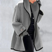 Wool coat with wide collar - Malani