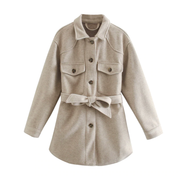 Stylish mid-length wool coat - Lilliana