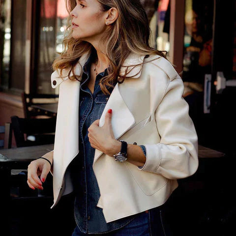 Stylish leather jacket - Alma