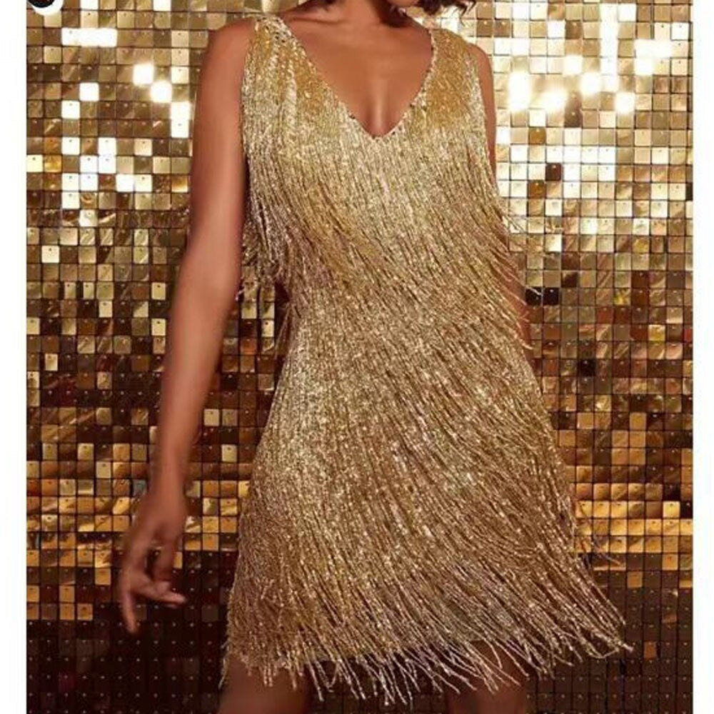 Sparkling tassel dress - Madeline