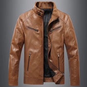 Elegant leather jacket - Derek