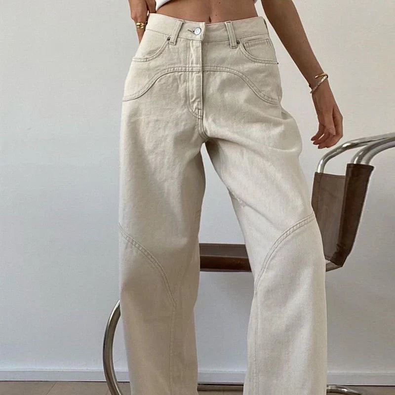 Versatile straight baggy jeans - Daniela