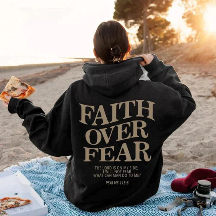 Faith Over Fear Psalms 118:6 hoodie - Bella