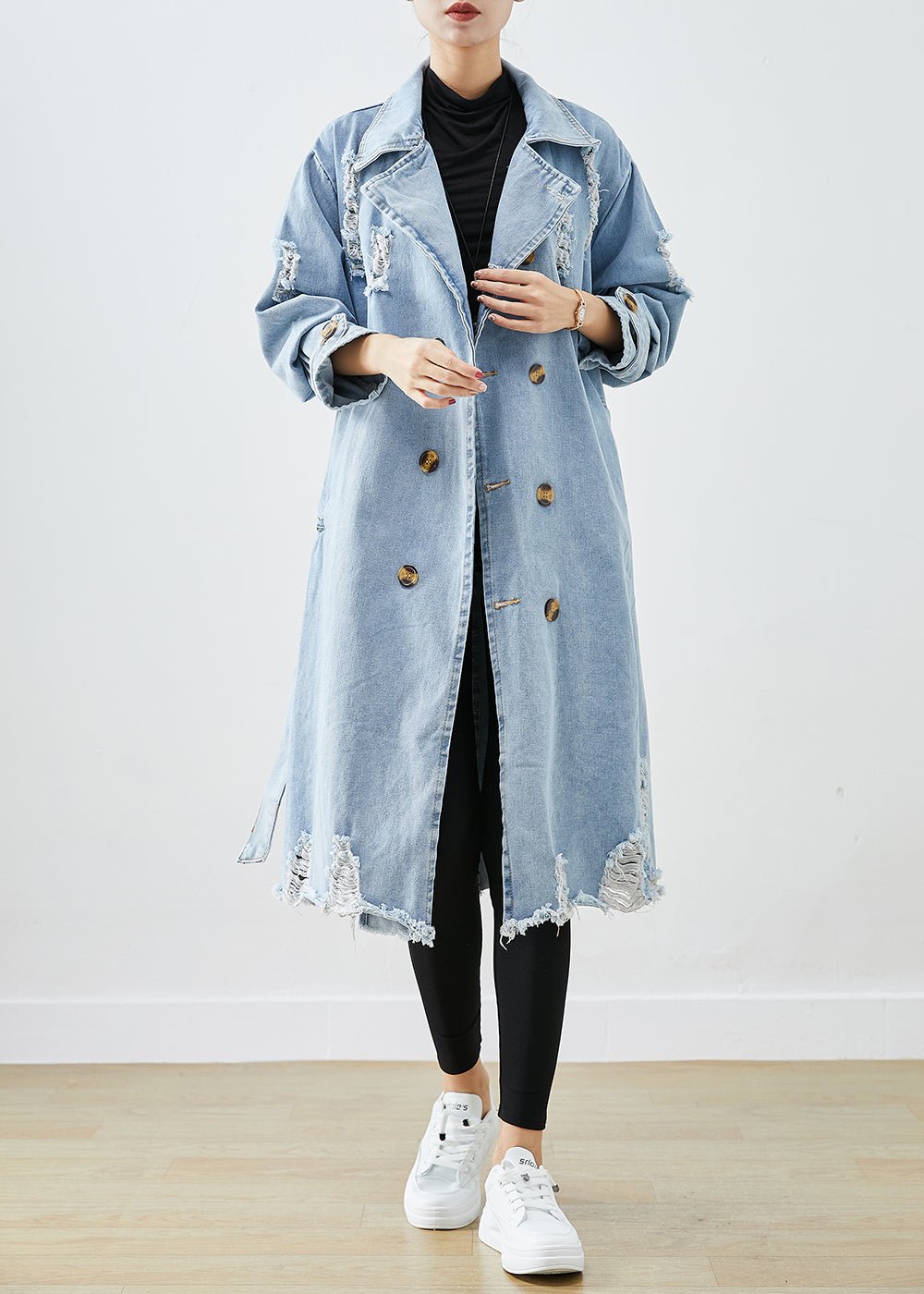 Women's winter stylish denim coat - Izabella