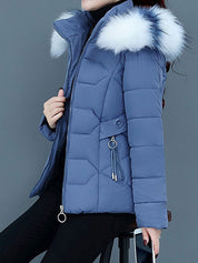 Winter jacket with fur collar - Alayah