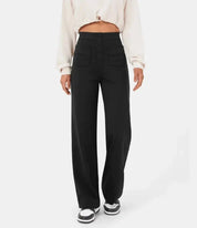 High-waisted elastic casual trousers - Kimberly