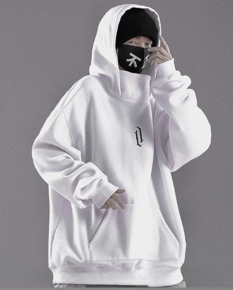 Ninja hoodie with double neckline - Thiago