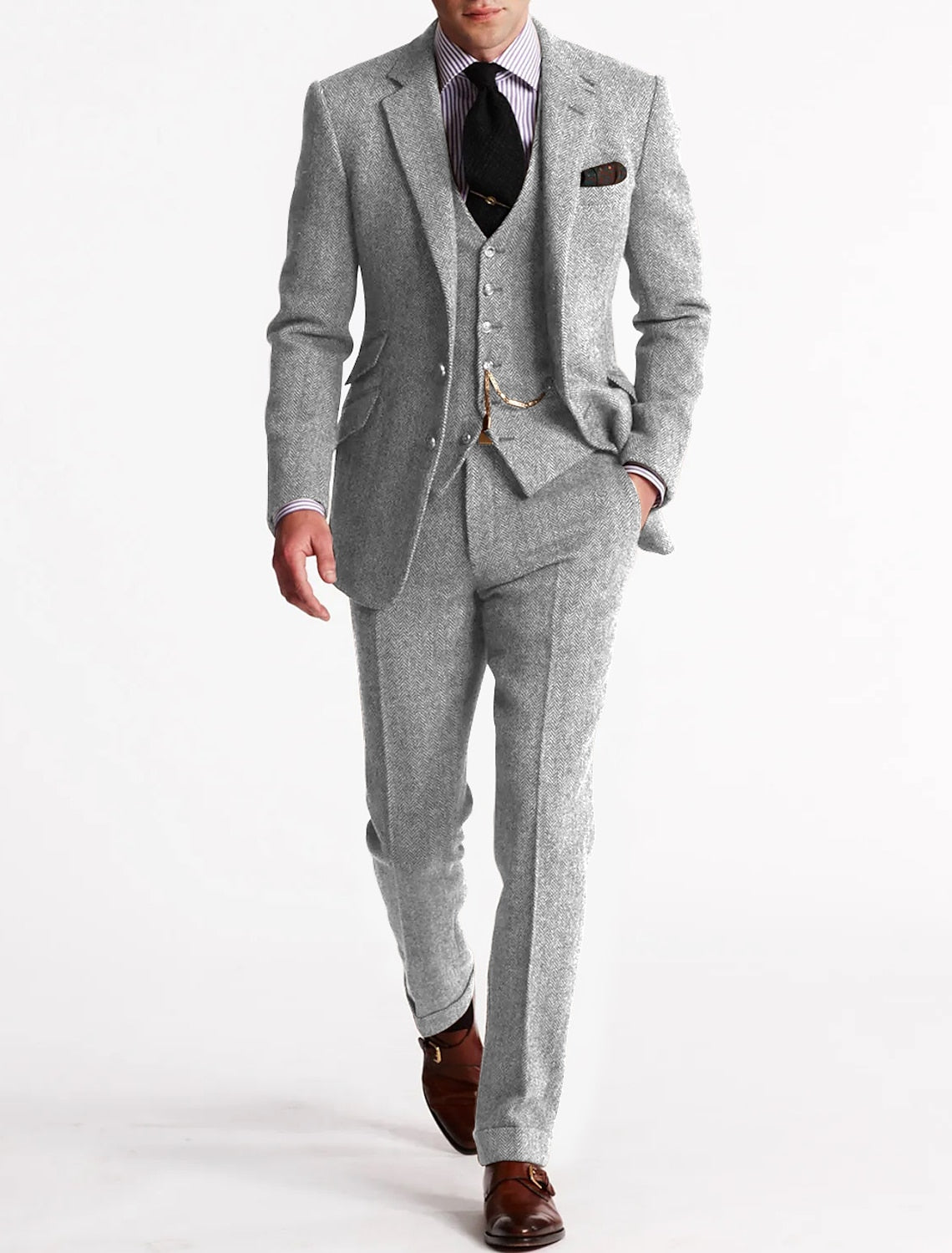 Men's Vintage Retro 3-piece Suit - Waylon