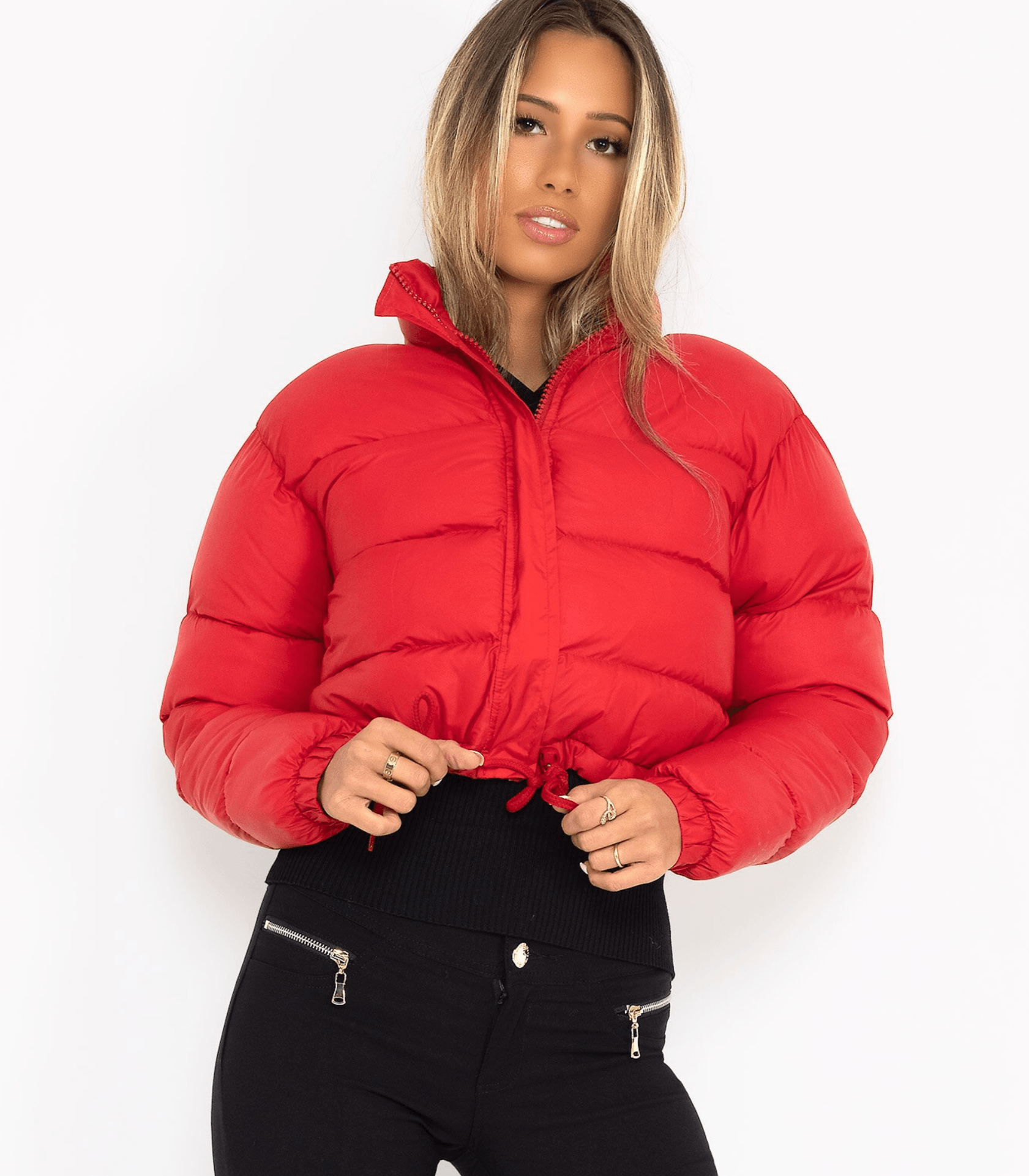 Stylish short puffer jacket - Gabriela