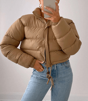 Stylish short puffer jacket - Gabriela