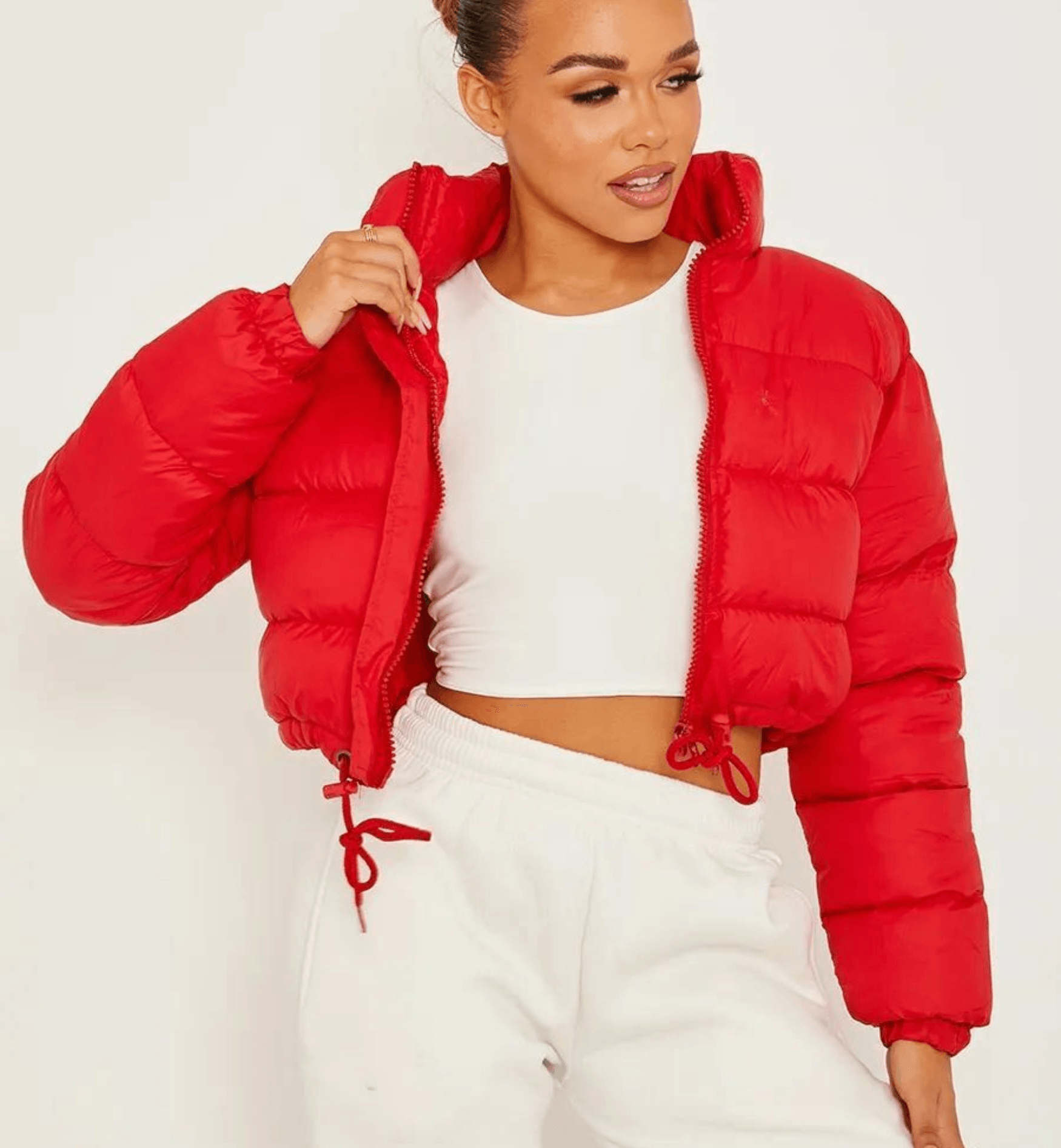 Stylish short puffer jacket - Gabriela